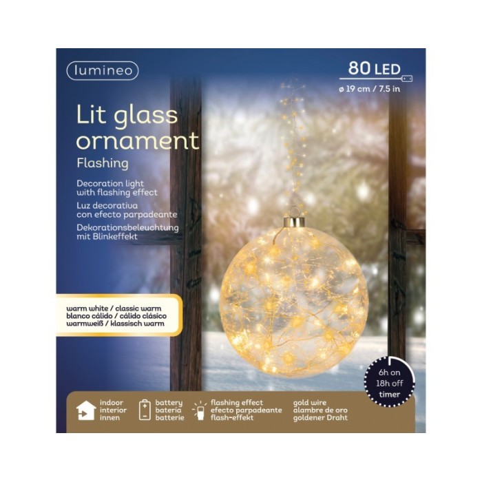 SFERA 80 MICROLED D.19 LUCE CALDA